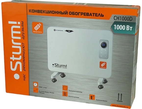 Конвектор Sturm! CH1000D 1000Вт белый Конвектор Sturm! CH1000D 1000Вт белый