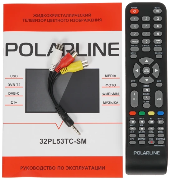 Телевизор LED PolarLine 32" 32PL53TC-SM черный FULL HD 60Hz DVB-T DVB-T2 DVB-C USB WiFi Smart TV (RUS) Телевизор LED PolarLine 32" 32PL53TC-SM черный FULL HD 60Hz DVB-T DVB-T2 DVB-C USB WiFi Smart TV (RUS)