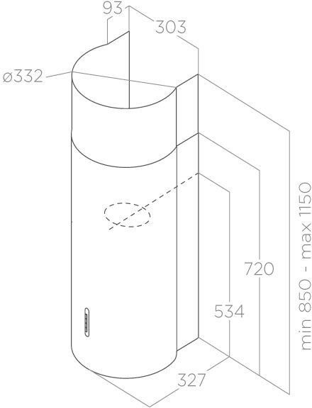 Вытяжка каминная Elica Stone WH/A/33 белый управление: кнопочное (1 мотор) Вытяжка каминная Elica Stone WH/A/33 белый управление: кнопочное (1 мотор)