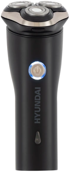 Бритва роторная Hyundai H-SH8090 реж.эл.:3 питан.:аккум. черный/золотистый