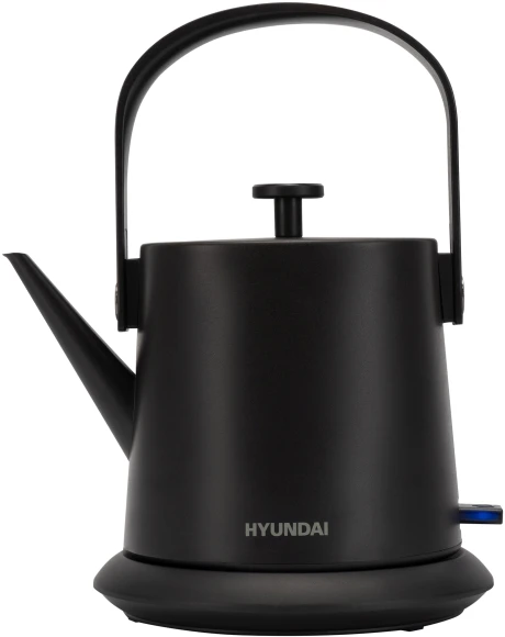 Чайник электрический Hyundai HYK-S2042 0.6л. 1000Вт черный корпус: металл