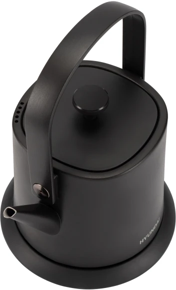 Чайник электрический Hyundai HYK-S2042 0.6л. 1000Вт черный корпус: металл