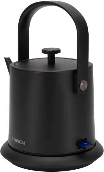 Чайник электрический Hyundai HYK-S2042 0.6л. 1000Вт черный корпус: металл