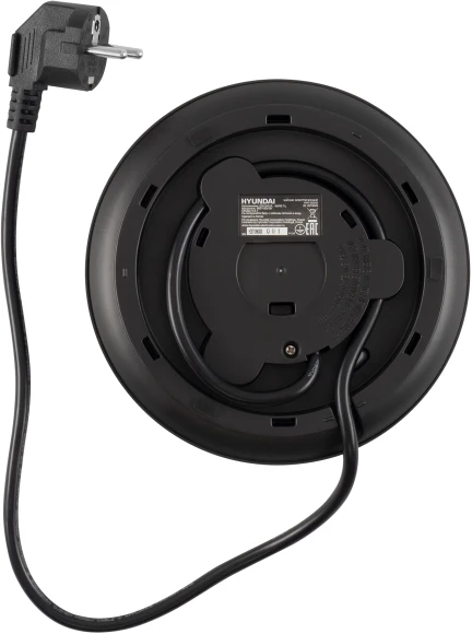 Чайник электрический Hyundai HYK-S2042 0.6л. 1000Вт черный корпус: металл