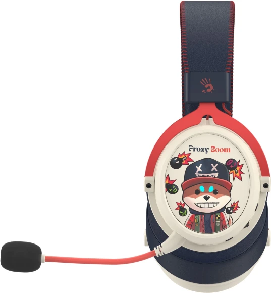 Наушники с микрофоном A4Tech Bloody MR595 Proxy Boom бежевый/черный мониторные BT/Radio оголовье (MR595) Наушники с микрофоном A4Tech Bloody MR595 Proxy Boom бежевый/черный мониторные BT/Radio оголовье (MR595)