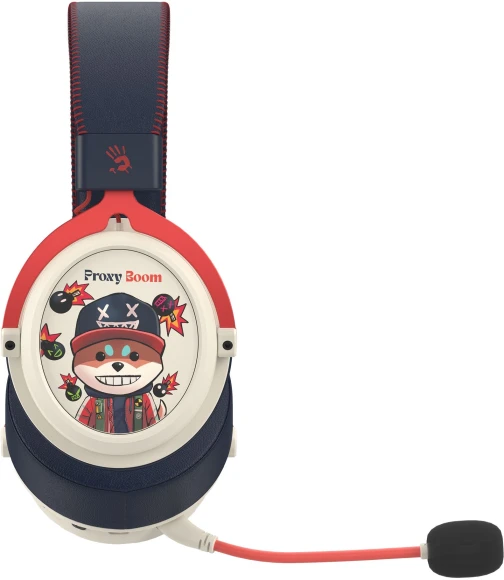 Наушники с микрофоном A4Tech Bloody MR595 Proxy Boom бежевый/черный мониторные BT/Radio оголовье (MR595) Наушники с микрофоном A4Tech Bloody MR595 Proxy Boom бежевый/черный мониторные BT/Radio оголовье (MR595)