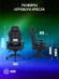 Кресло игровое Cactus CS-CHR-0112BL черный экокожа с подголов. крестов. сталь