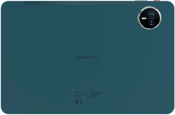 Планшет Digma Pro Eclipse T616 (2.0) 8C RAM8Gb ROM256Gb 11" In-Cell 1920x1200 4G Android 14 зеленый 20Mpix 8Mpix BT WiFi microSD 1Tb 8000mAh 400hrs Планшет Digma Pro Eclipse T616 (2.0) 8C RAM8Gb ROM256Gb 11" In-Cell 1920x1200 4G Android 14 зеленый 20Mpix 8Mpix BT WiFi microSD 1Tb 8000mAh 400hrs