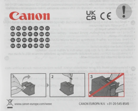 Картридж струйный Canon PG-445/CL-446 8283B004/008 многоцветный/черный набор печ.гол.в компл. для Canon MG2440/MG2540