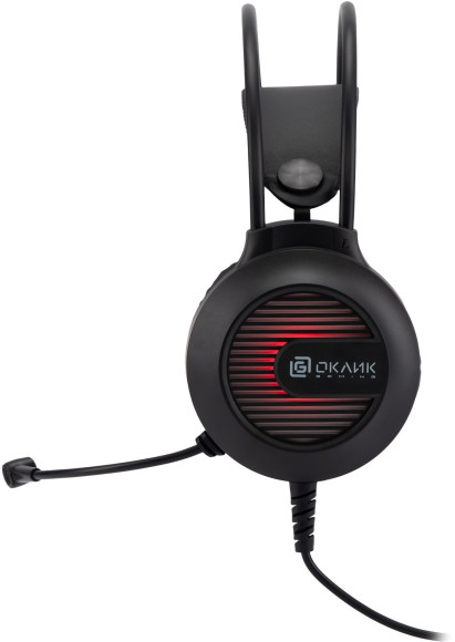 Наушники с микрофоном Оклик HS-L300G черный 2.2м мониторные оголовье (1796949) Наушники с микрофоном Оклик HS-L300G черный 2.2м мониторные оголовье (1796949)