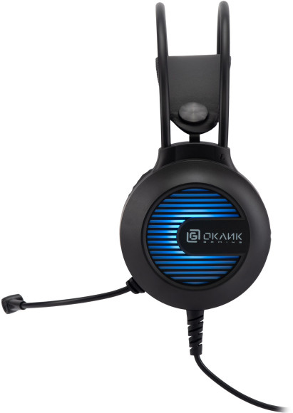 Наушники с микрофоном Оклик HS-L300G черный 2.2м мониторные оголовье (1796949) Наушники с микрофоном Оклик HS-L300G черный 2.2м мониторные оголовье (1796949)