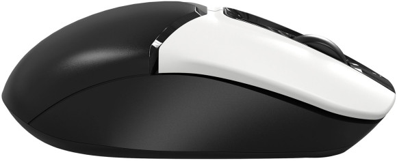 Мышь A4Tech Fstyler FB12S черный/белый оптическая 1200dpi silent беспров. BT/Radio USB 2but (FB12S USB PANDA)