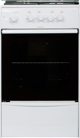 Плита Газовая Darina 1B1 GM 441 008 W белый/черный (стеклянная крышка) реш.чугун Плита Газовая Darina 1B1 GM 441 008 W белый/черный (стеклянная крышка) реш.чугун
