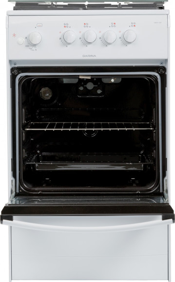 Плита Газовая Darina 1B1 GM 441 008 W белый/черный (стеклянная крышка) реш.чугун Плита Газовая Darina 1B1 GM 441 008 W белый/черный (стеклянная крышка) реш.чугун