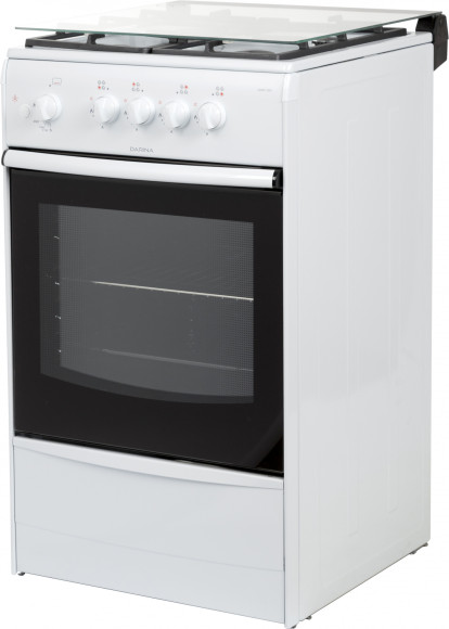 Плита Газовая Darina 1B1 GM 441 008 W белый/черный (стеклянная крышка) реш.чугун Плита Газовая Darina 1B1 GM 441 008 W белый/черный (стеклянная крышка) реш.чугун