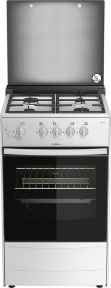 Плита Газовая Darina 1B1 GM 441 008 W белый/черный (стеклянная крышка) реш.чугун Плита Газовая Darina 1B1 GM 441 008 W белый/черный (стеклянная крышка) реш.чугун