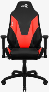 Кресло игровое Aerocool Guardian черный/красный сиденье черный экокожа/сетка с подголов. крестов. нейлон