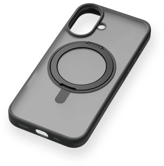 Чехол (клип-кейс) uBear для Apple iPhone 16 Clip 360 with MagSafe черный (CS437BL61RG-I24M)