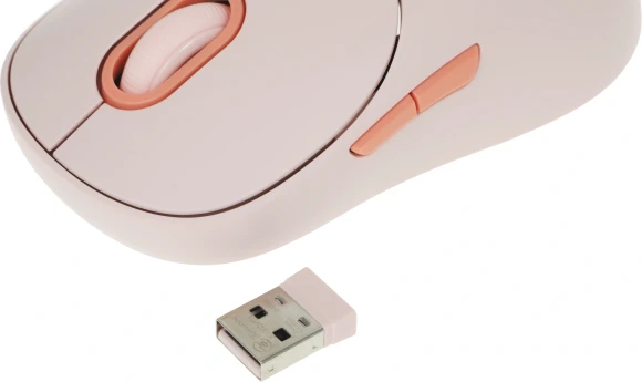 Мышь Xiaomi Wireless Mouse 3 розовый оптическая 1200dpi silent беспров. BT/Radio USB для ноутбука 4but (BHR8911GL)