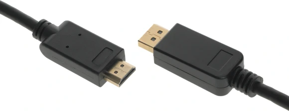 Кабель аудио-видео Buro v. 1.2 DisplayPort (m)/HDMI (m) 2м. позолоч.конт. черный (BHP DPP_HDMI-2)