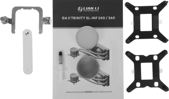 Система водяного охлаждения Lian-Li Galahad II Trinity 240 ARGB Soc-AM5/AM4/1200/1700/1851 белый 4-pin 29dB Al+Cu Ret (G89.GA2T24INW.R0)