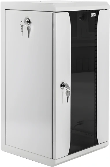 Шкаф коммутационный ЦМО (ШРН-8.255-10) настенный 8U 320x305мм пер.дв.стекл серый 255мм 8.1кг 180град. 420мм