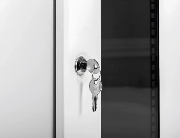 Шкаф коммутационный ЦМО (ШРН-8.255-10) настенный 8U 320x305мм пер.дв.стекл серый 255мм 8.1кг 180град. 420мм