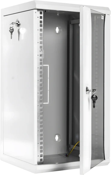 Шкаф коммутационный ЦМО (ШРН-8.255-10) настенный 8U 320x305мм пер.дв.стекл серый 255мм 8.1кг 180град. 420мм