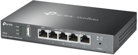 Межсетевой экран TP-Link SafeStream ER605 10/100/1000BASE-TX черный Межсетевой экран TP-Link SafeStream ER605 10/100/1000BASE-TX черный