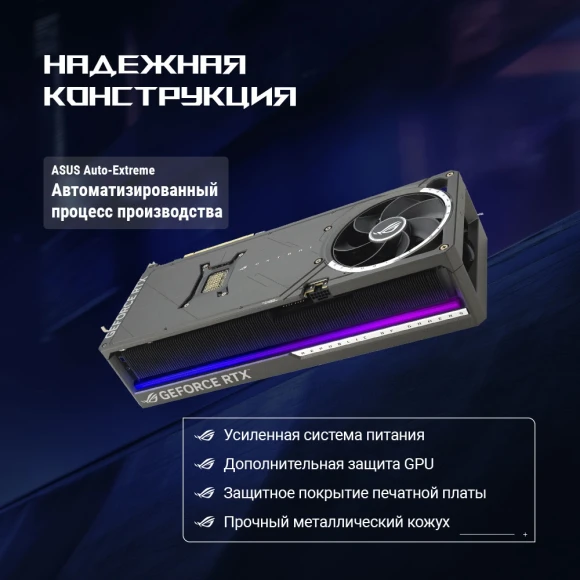 Видеокарта Asus PCI-E 5.0 ROG-ASTRAL-RTX5080-O16G-GAMING NVIDIA GeForce RTX 5080 16Gb 256bit GDDR7 2760/30000 HDMIx2 DPx3 HDCP Ret
