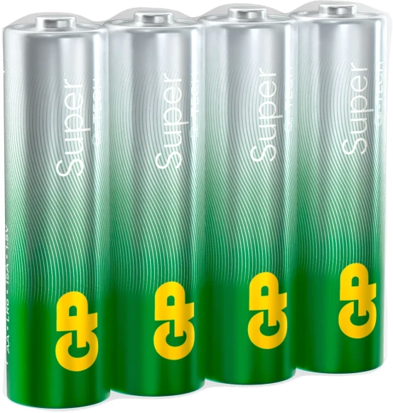 Батарея GP Super 15AA21RA-2CRS4 AA (4шт) спайка Батарея GP Super 15AA21RA-2CRS4 AA (4шт) спайка