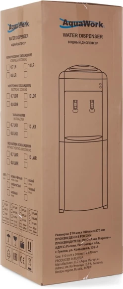 Кулер Aqua Work 17-LDR напольный электронный белый/черный Кулер Aqua Work 17-LDR напольный электронный белый/черный