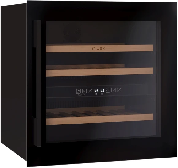 Винный шкаф Lex LWD6036BL dual zone 1-нокамерн. черный стекло (CHAT500007) Винный шкаф Lex LWD6036BL dual zone 1-нокамерн. черный стекло (CHAT500007)
