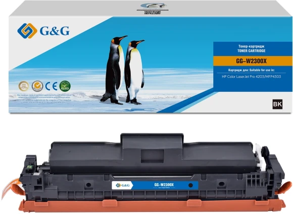 Картридж лазерный G&G GG-W2301X W2301X голубой (5500стр.) для HP CLJ Pro 4203/MFP 4303 Картридж лазерный G&G GG-W2301X W2301X голубой (5500стр.) для HP CLJ Pro 4203/MFP 4303