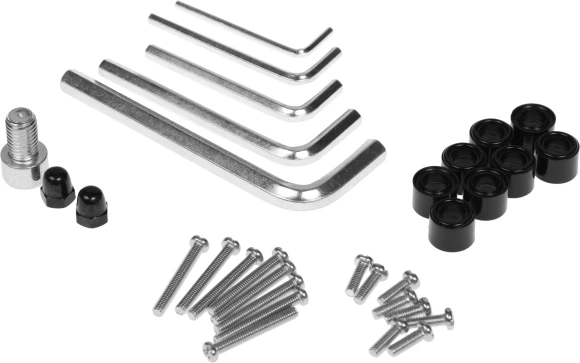 Кронштейн для мониторов ЖК Buro M042 черный 17"-27" макс.8кг настольный поворот и наклон