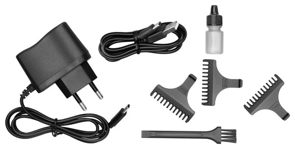 Машинка для стрижки Hyundai H-HC7111 серебристый/черный 3Вт (насадок в компл:3шт) Машинка для стрижки Hyundai H-HC7111 серебристый/черный 3Вт (насадок в компл:3шт)