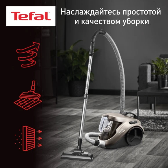 Пылесос Tefal TW3786RA 2100Вт черный/серый Пылесос Tefal TW3786RA 2100Вт черный/серый