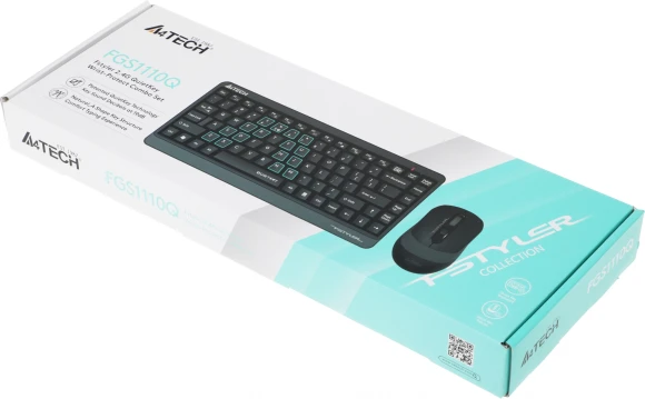 Клавиатура + мышь A4Tech Fstyler FGS1110Q клав:черный/серый мышь:черный/серый USB беспроводная Multimedia Клавиатура + мышь A4Tech Fstyler FGS1110Q клав:черный/серый мышь:черный/серый USB беспроводная Multimedia