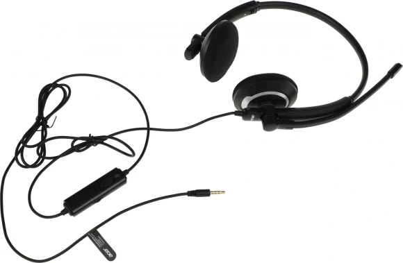 Наушники с микрофоном Acer OHW307 черный 1.8м накладные оголовье (ZL.HDSEE.002)