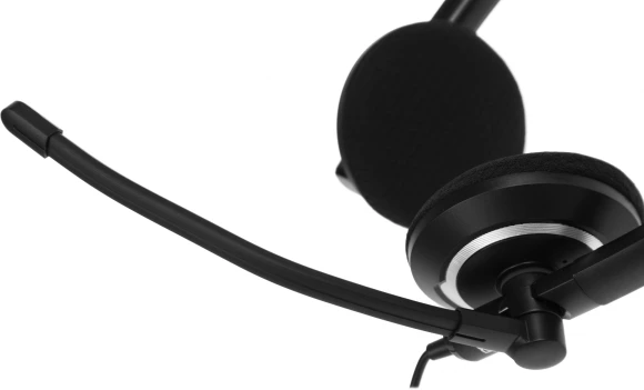 Наушники с микрофоном Acer OHW307 черный 1.8м накладные оголовье (ZL.HDSEE.002)