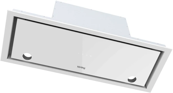 Вытяжка встраиваемая Korting KHP 5512 GW белый/стекло белое управление: кулисные переключатели (1 мотор)