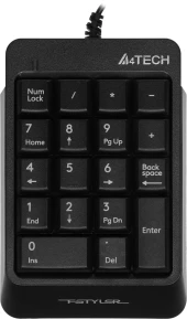 Числовой блок A4Tech Fstyler FK13P черный USB slim для ноутбука (FK13P BLACK) Числовой блок A4Tech Fstyler FK13P черный USB slim для ноутбука (FK13P BLACK)