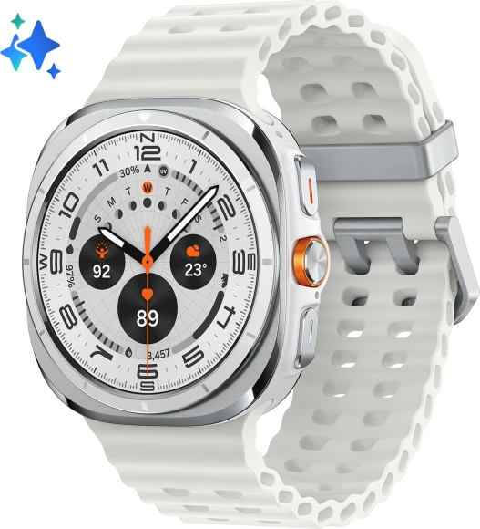 Смарт-часы Samsung Galaxy Watch Ultra LTE 47мм 1.5" AMOLED корп.белый рем.белый (SM-L705FZWACAU)