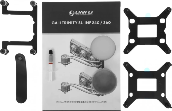 Система водяного охлаждения Lian-Li Galahad II Trinity 240 SL-INF ARGB Soc-AM5/AM4/1200/1700/1851 черный 4-pin 29dB Al+Cu Ret (G89.GA2T24INB.R0)