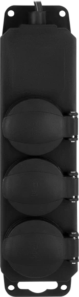 Сетевой удлинитель Buro BU-PS3.20/FRB-16 20м (3 розетки) черный (пакет ПЭ)