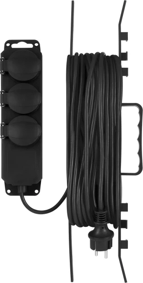 Сетевой удлинитель Buro BU-PS3.20/FRB-16 20м (3 розетки) черный (пакет ПЭ)