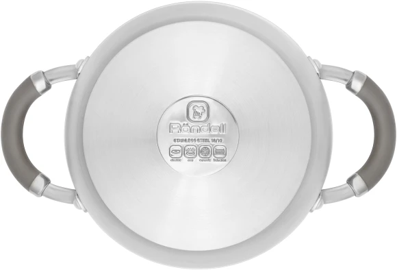 Кастрюля Rondell Balance RDS-753 2л. d=18см (с крышкой) стальной Кастрюля Rondell Balance RDS-753 2л. d=18см (с крышкой) стальной