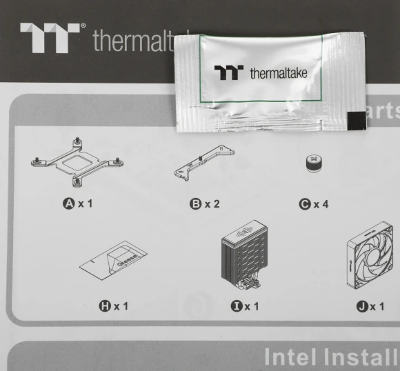 Устройство охлаждения(кулер) Thermaltake Astria 200 ARGB Soc-AM5/AM4/1200/1700/1851 черный 4-pin 26.8dB Al 210W Ret (CL-P119-AL12SW-A)