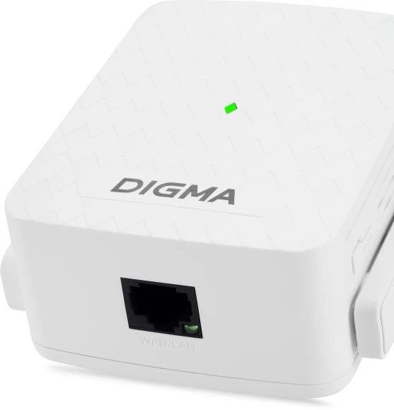 Повторитель беспроводного сигнала Digma D-WR310 (D-WR310V2) N300 Wi-Fi белый Повторитель беспроводного сигнала Digma D-WR310 (D-WR310V2) N300 Wi-Fi белый