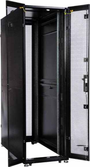 Шкаф серверный ЦМО (ШТК-СП-42.6.10-44АА-9005) напольный 42U 600x990мм пер.дв.перфор. 2 бок.пан. задн.дв.перфор. направл.под закл.гайки 1350кг черный 690мм 139кг 120град. 1950мм IP20 сталь Шкаф серверный ЦМО (ШТК-СП-42.6.10-44АА-9005) напольный 42U 600x990мм пер.дв.перфор. 2 бок.пан. задн.дв.перфор. направл.под закл.гайки 1350кг черный 690мм 139кг 120град. 1950мм IP20 сталь